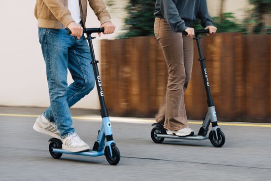 Самокат Micro Sprite Suspension серый