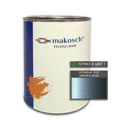 Автоэмаль makosch/HYUNDAI VU2, VU9, Базовая эмаль, голубой, перламутр, 800мл.