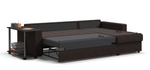 Угловой диван Атланта Люкс Рогожка Мальмо шоколад