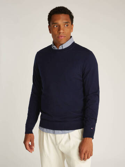Шерстяной свитер Tommy Hilfiger - темно-синий(MW0MW36539)