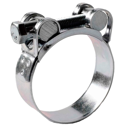 Хомут силовой одноболтовый 86-91мм под всас. рукав 75мм