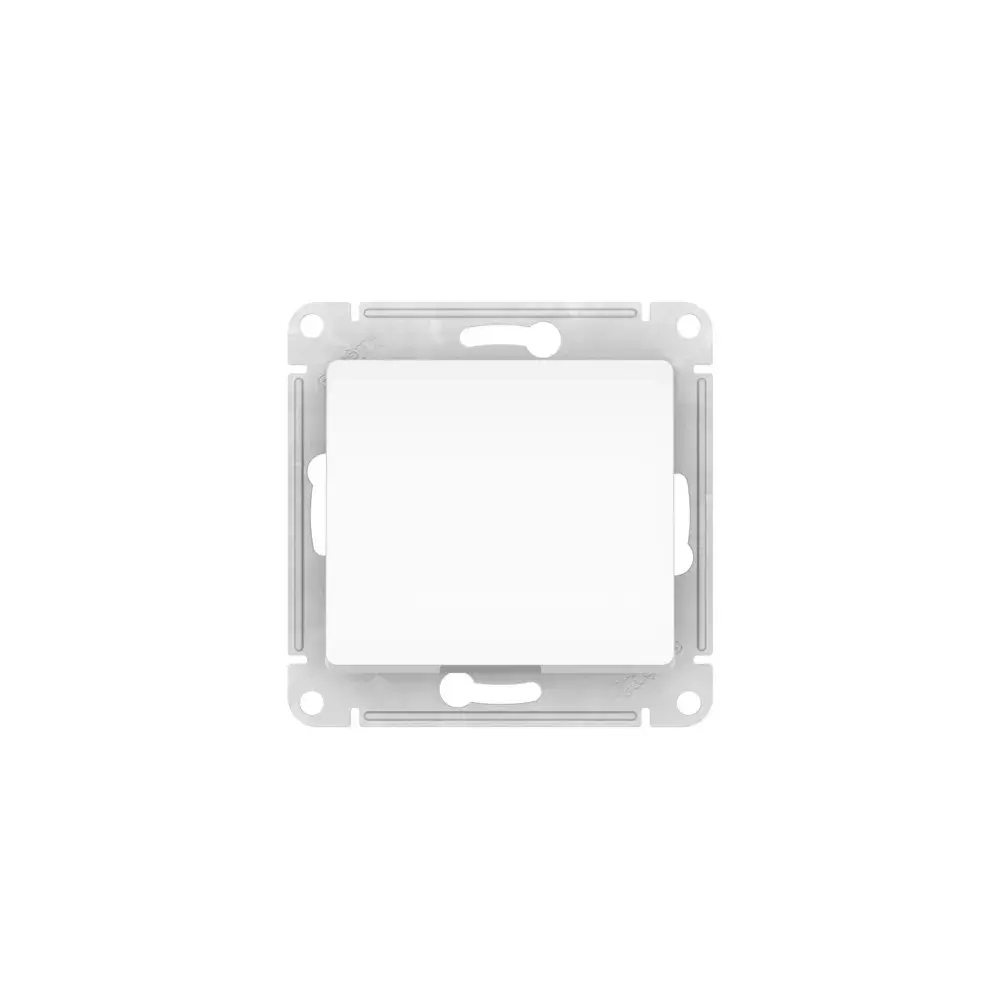 GLOSSA 1-клавишный ПЕРЕКЛЮЧАТЕЛЬ, сх.6, 10АХ, мех., быстрозажим. клем., БЕЛЫЙ