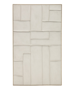 Klis Картина из белого льна с геометрическими фигурами, 120 х 200