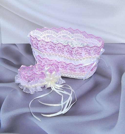 Корзина для бутылок свадебного шампанского Жених и Невеста