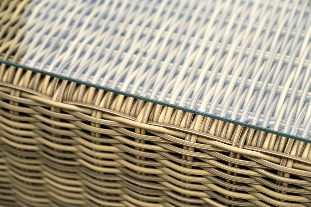 "Лунго" журнальный столик плетеный, цвет соломенный