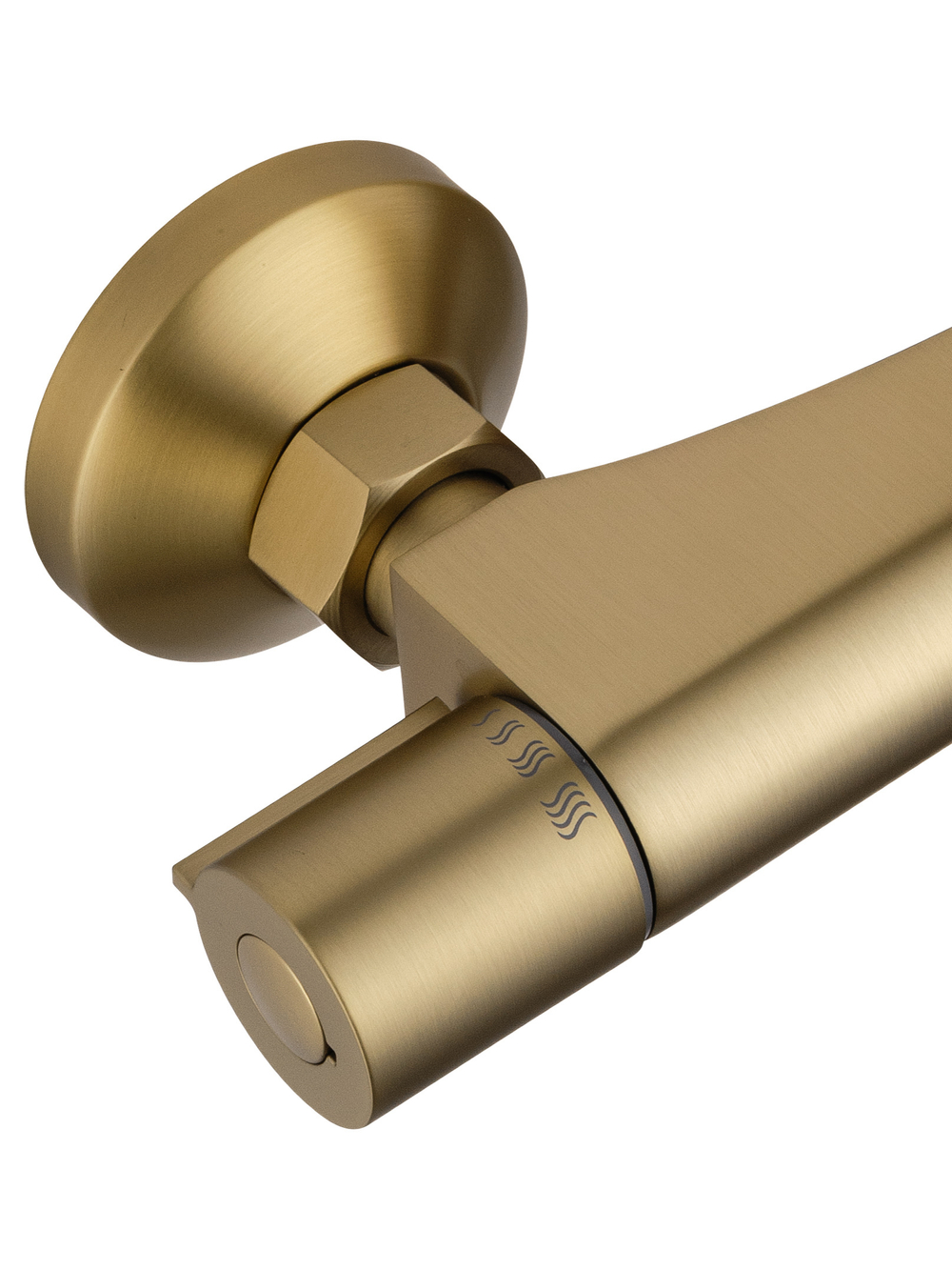 Смеситель для душа с термостатом WONZON & WOGHAND INN 5, Брашированное золото (WW-B1005-A-BG)