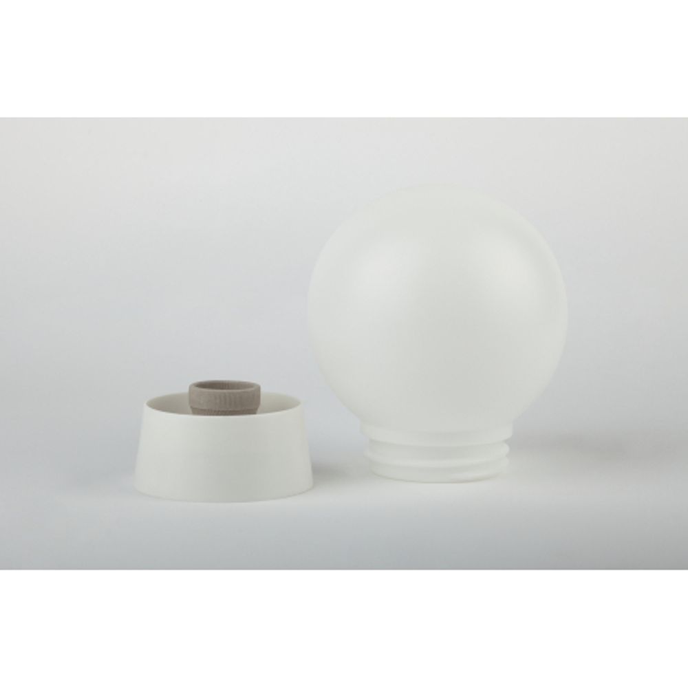 Светильник ЭРА НБП 01-60-004 c прямым основанием Гранат полиэтилен IP20 E27 max 60Вт D150 шар белый