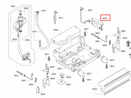 Модуль для посудомоечной машины Bosch (Бош) /Siemens (Сименс)- 752057 с прошивкой