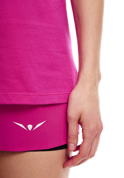 ФУТБОЛКА ЖЕНСКАЯ COTTON TEE V-NECK-SUPER PREMIUM | PURPLE