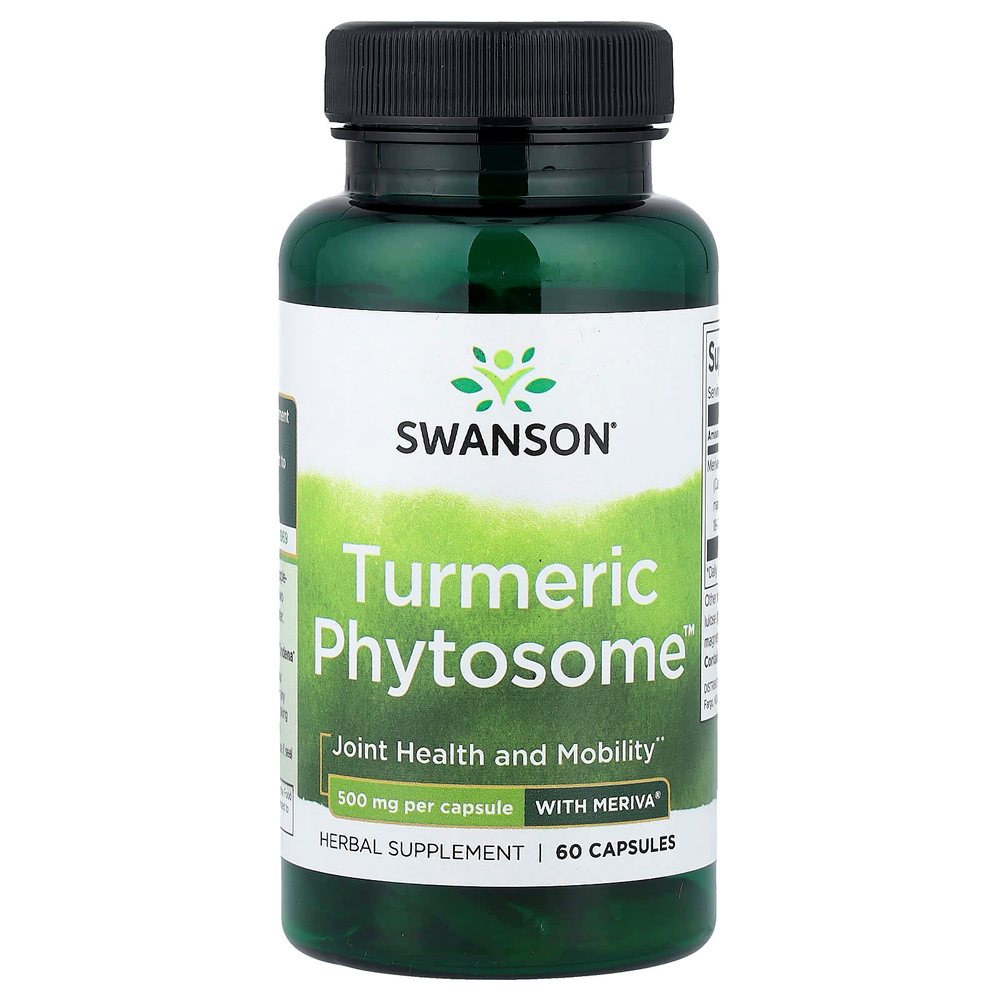 Swanson, Turmeric Phytosome™ с Meriva®, 500 мг, 60 капсул