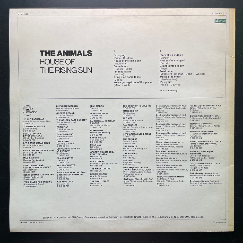 The Animals ‎– House Of The Rising Sun (Дания)