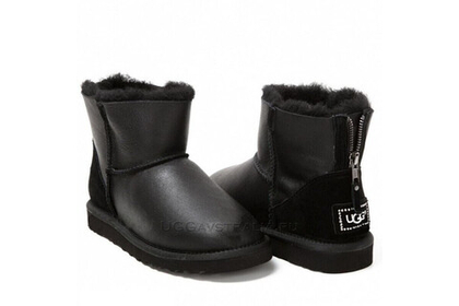 UGG Zip Mini Metallic Black