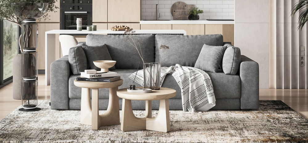 Диван Босс Прайм Шенилл Клауд графит