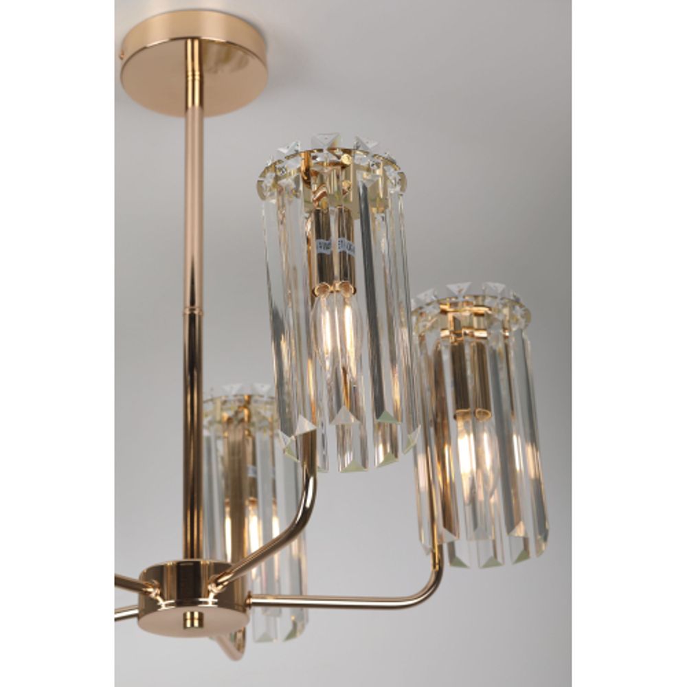 Люстра Rivoli Zoe 1064-305 5хЕ14 40 Вт хрусталь | Rivoli