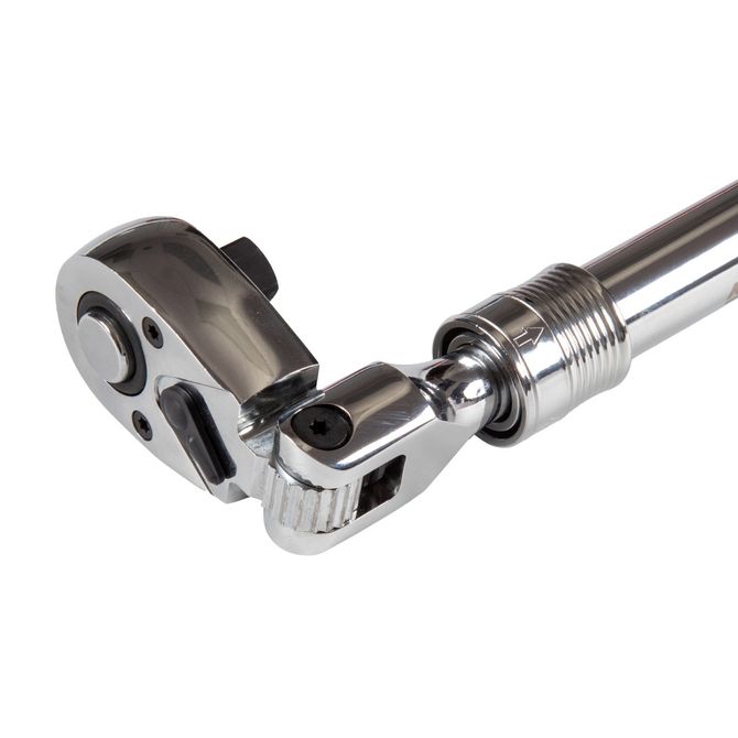 МАСТАК (010-43719) Трещотка 1/2", 350-490 мм, 72 зубца, флажковая с кнопкой, шарнирная, телескопическая