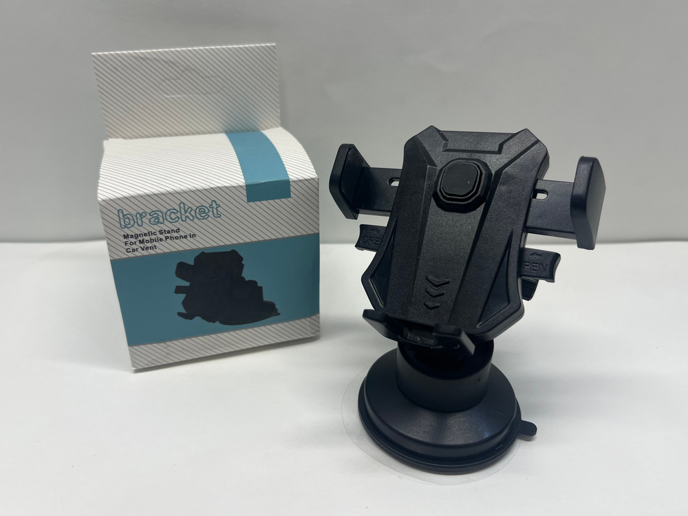 Держатель для телефона автомобильный в машину, стекло или панель, на присоске, DG-09, МагниТО-G (1 шт.)