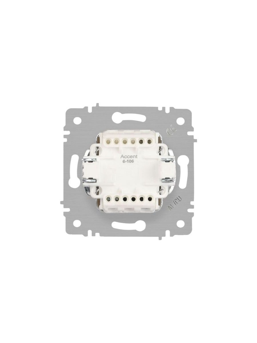 Выключатель 3-кл. СП Accent 6-106-02 10А IP20 250В AL/CU сл.кость Intro Б0063534