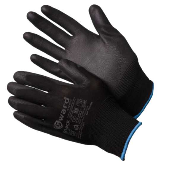 Перчатки Gward Black нейлоновые с полиуретановым покрытием