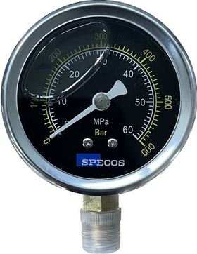 Глицериновый манометр SPECOS 60MPa, 600Bar