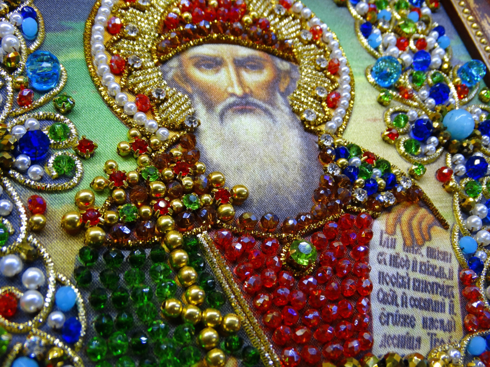Ии-1 Набор для вышивания хрустальными камнями Святой Владимир