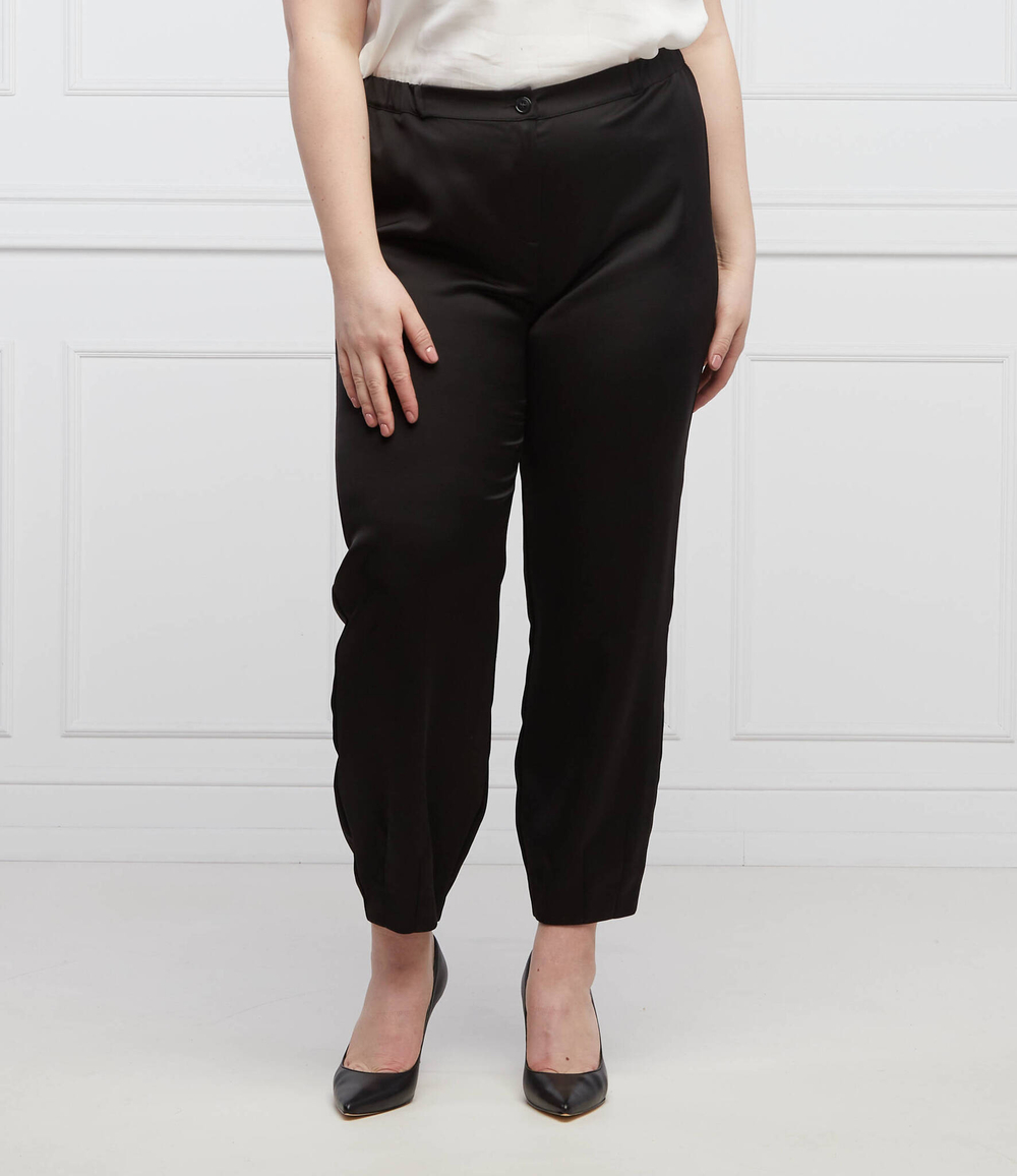 сатиновые брюки rende plus size Persona by Marina Rinaldi - черный(1131142)