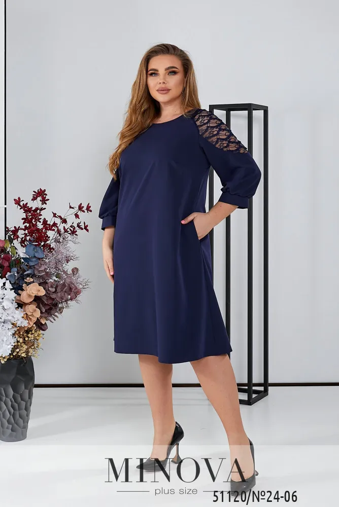Платье 24-06-Синий Minova