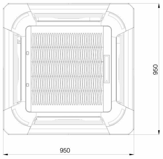 Кассетный кондиционер Excon CR-01-1622