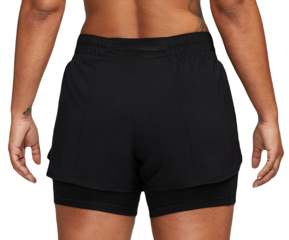 Женские теннисные шорты Nike Dri-Fit One 2-in-1 - black/reflective silver