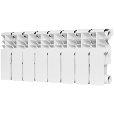 Радиатор биметаллический ROMMER Plus Bm 200 - 8 секций (подключение боковое, цвет белый)
