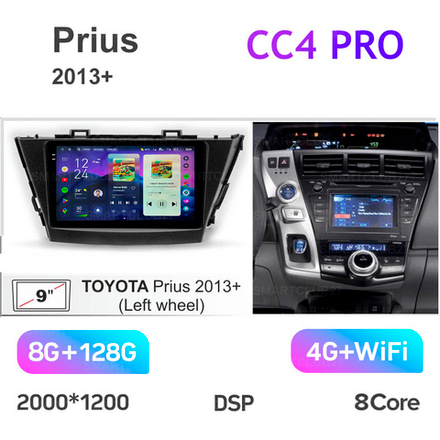 Teyes CC4 Pro 9" для Toyota Prius 2013+