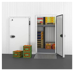 Дверь распашная для холодильной камеры ПРОФХОЛОД Оптима РДО О 1000 2000 80 (1000x2000 мм, панель 80 мм)