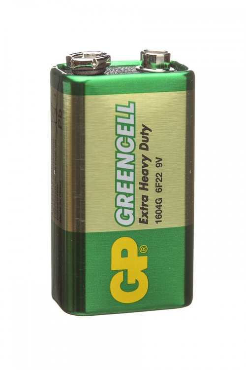 Батарейка Крона 6R22 GP GreenCell 9V (блистер 1шт.)