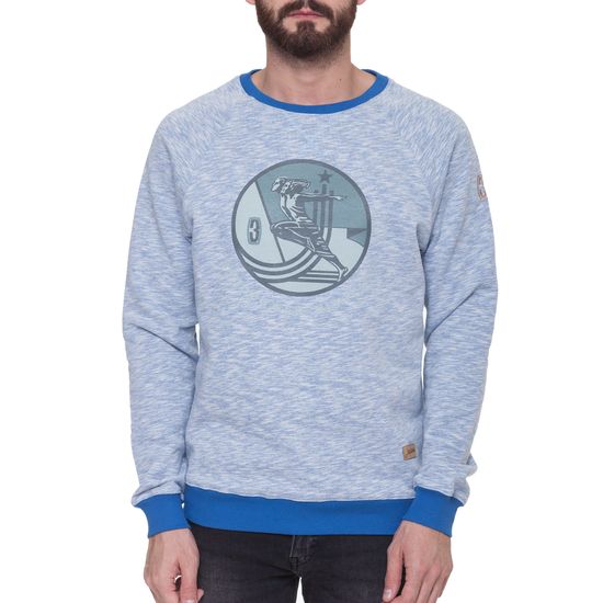 Толстовка ЗАПОРОЖЕЦ Олимпийцы Голубой Меланж