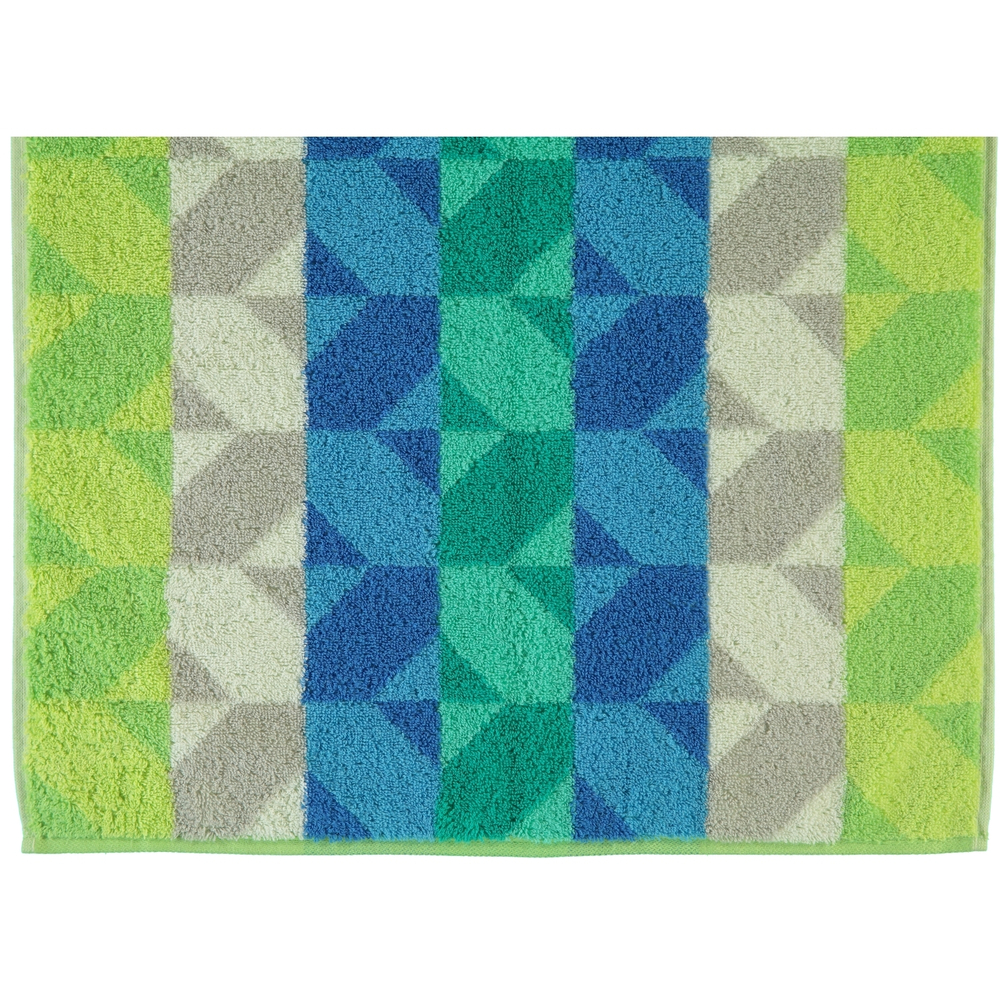 Элитное полотенце махровое Kristall Jacquard 519 лимонное от Cawo Германия