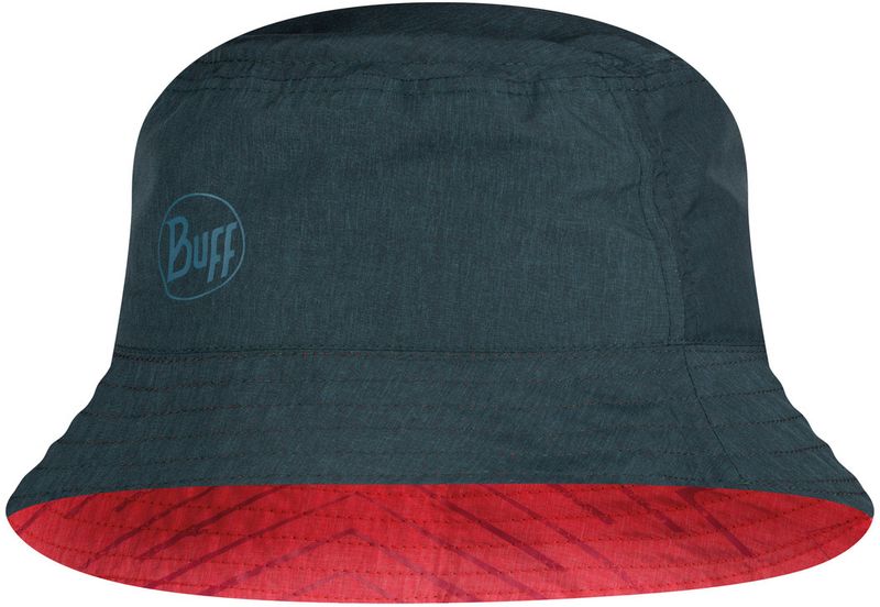 Панама двухсторонняя Buff Travel Bucket Hat Collage Red-Black Фото 6