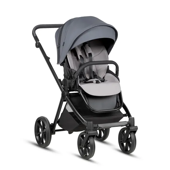 Коляска 3 в 1 Tutis Mio 3+ Essential Dark Grey