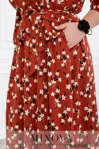 Платье 2487-кирпичный Minova