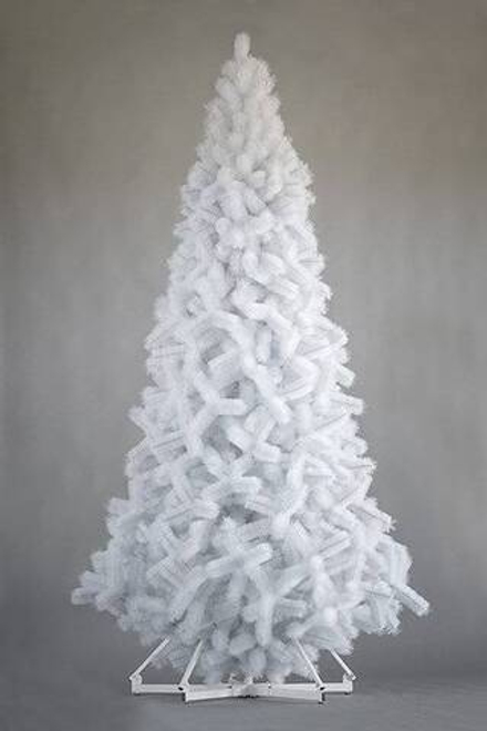 Искусственная ель Виктория белая 8 м., ствольная, интерьерная, ПВХ, ПромЕлка (VK800VIKTORW)