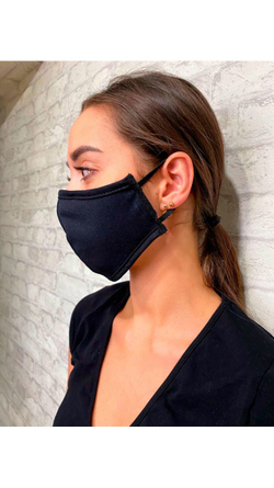 Маски упаковка 2шт, индивидуальной защиты "черная-2"