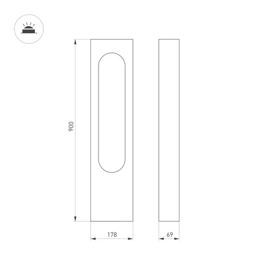 Светильник LGD-MUSE-BOLL-H900-12W Warm3000 (DG, 296 deg, 230V) (Arlight, IP65 Металл, 3 года) 037523