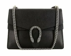 Маленькая кожаная сумка через плечо Gucci Dionysus черный