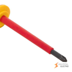 Отвертка Professional PZ-FL1х80 мм VDE 1000В EKF