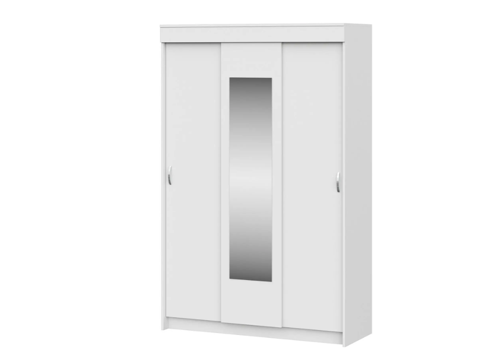 Шкаф-купе Бассо (белое дерево/белое дерево), Интерьер Центр, г.Пенза