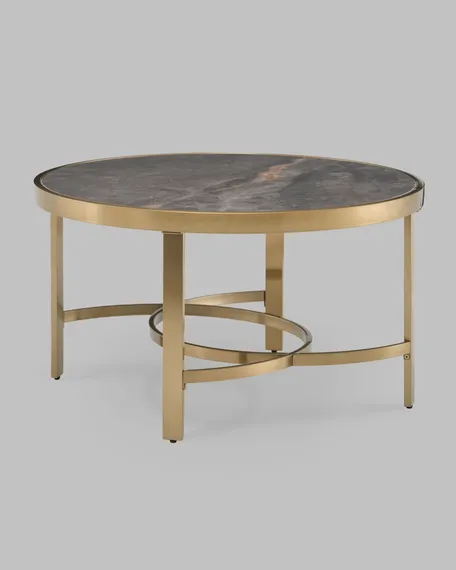 Журнальный столик Адриана 80*80 см серая керамика