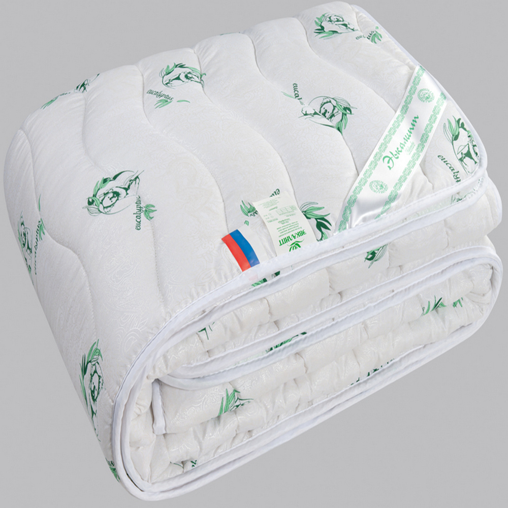 Одеяло "РУ. ЭВКАЛИПТ" Лавртекс, стандарт, плотность 300 г/м2, микрофайбер, Россия.