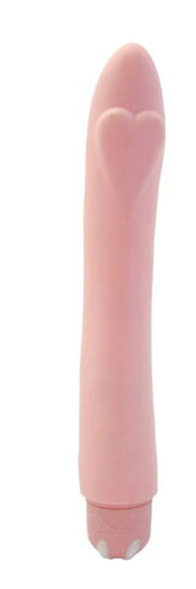 Розовый водонепроницаемый вибратор Cupid - 17,8 см.