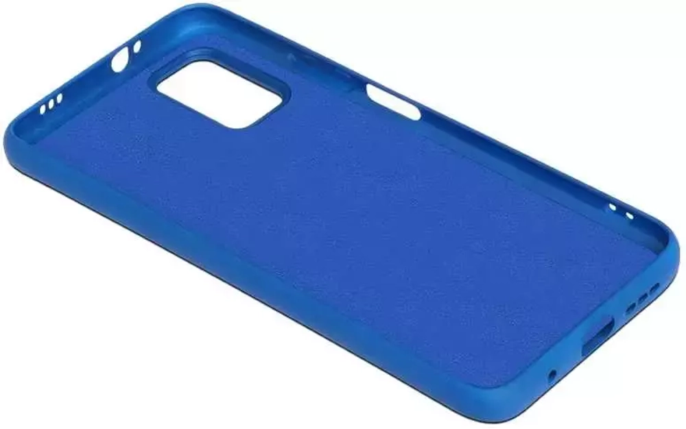 Силиконовый чехол с микрофиброй для Xiaomi Redmi Note 9T DF xiOriginal-16 (blue)