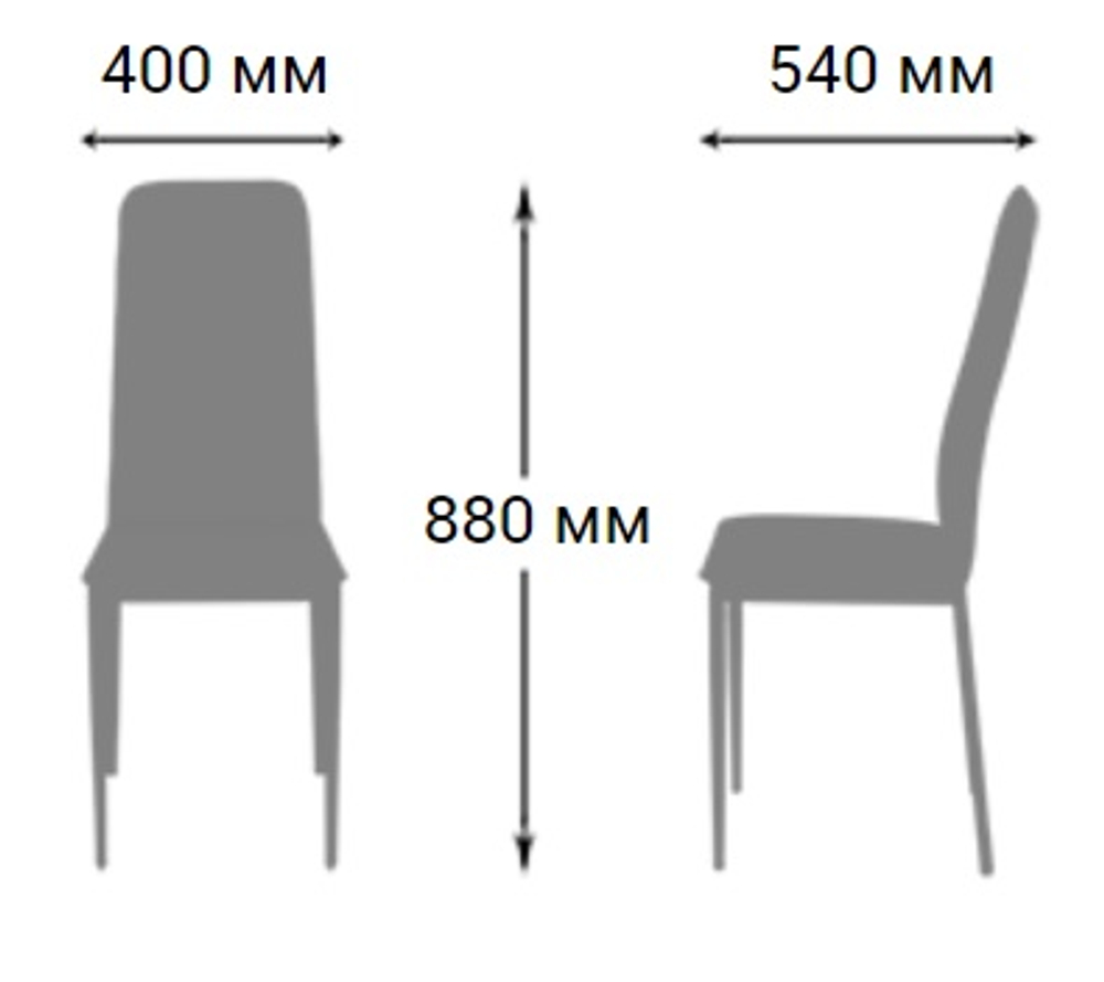 Стул "Хлоя" ткань велюр беж