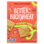 Better with Buckwheat, Гречневые крекеры, розмарин и травы, 120 г (4,25 унции)