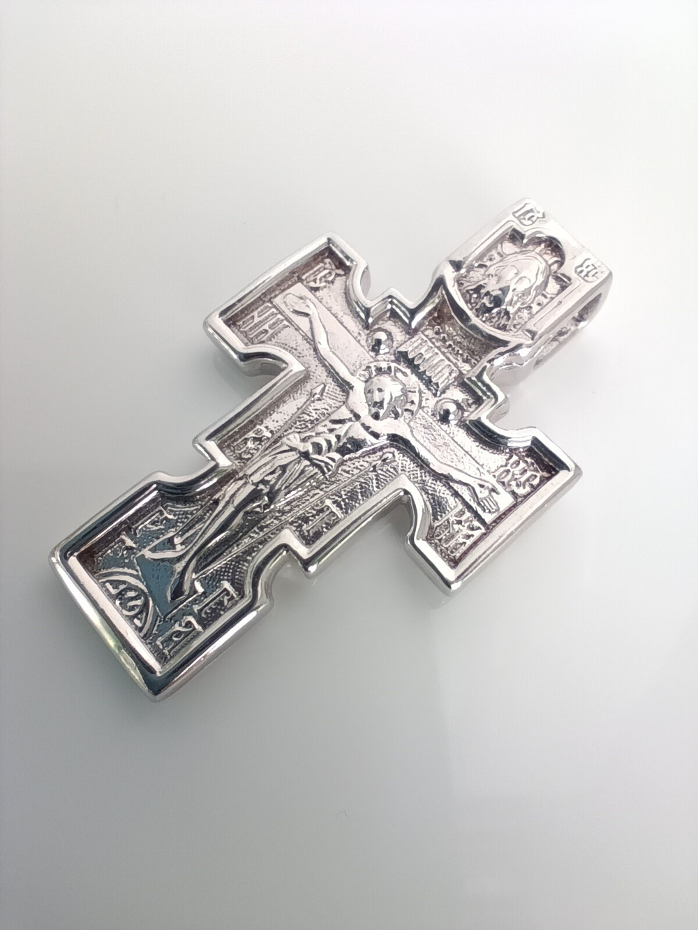 Ювелирный крест "Эстерелла", родированное серебро, 925 проба/Ф